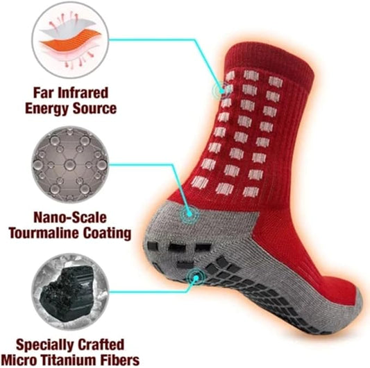 Calcetines de turmalina premium para bienestar y confort